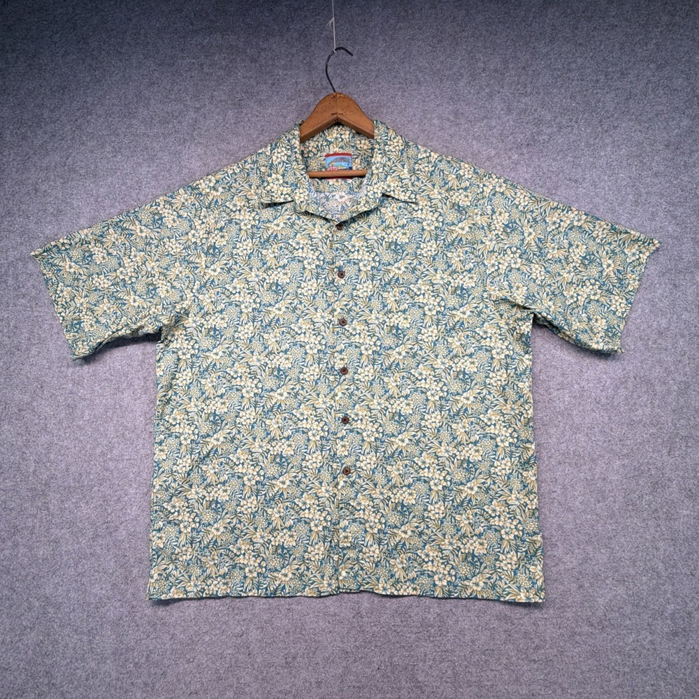 Reyn Spooner Joe Kealoha Shirt Mens XL AOP Print Hawaiian Button Up